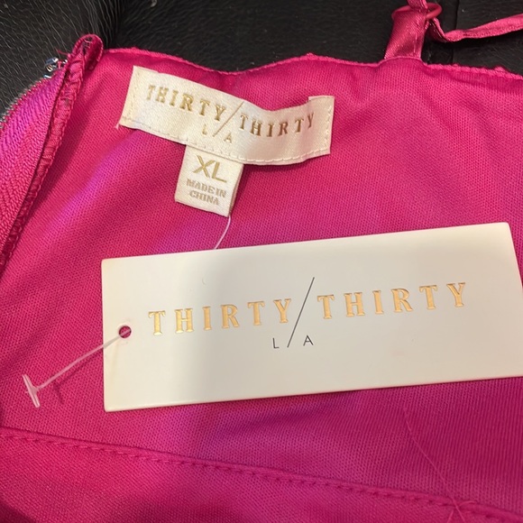 Thirty thirty‎ pink satin spaghetti straps size XL - Picture 4 of 6